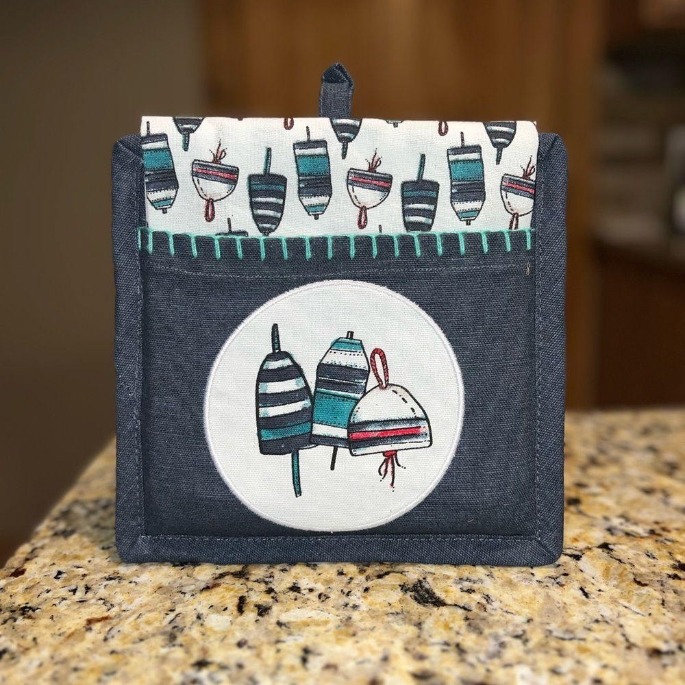 Nautical Potholder and Towel Set